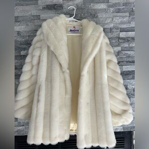Vintage Women's White Fur Coat